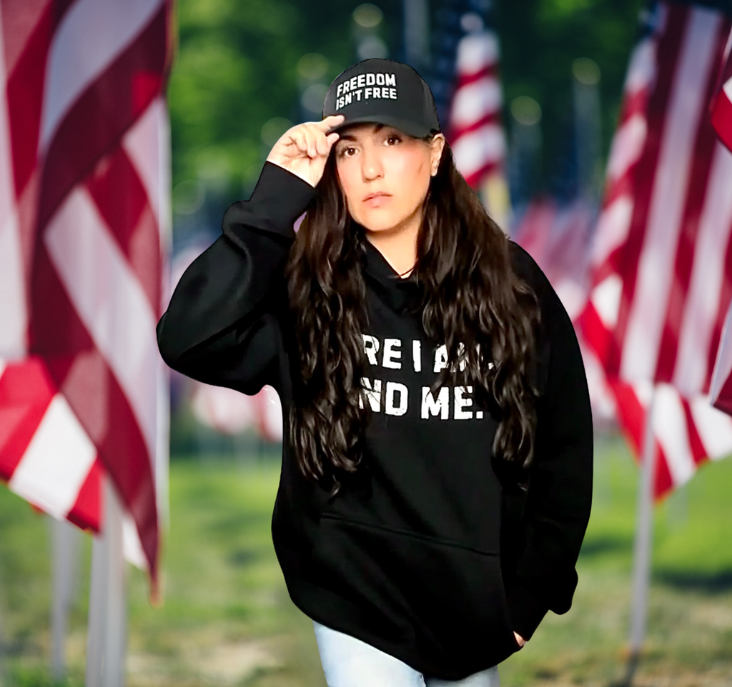 Freedom Isn’t Free Trucker Hat (Black/White)