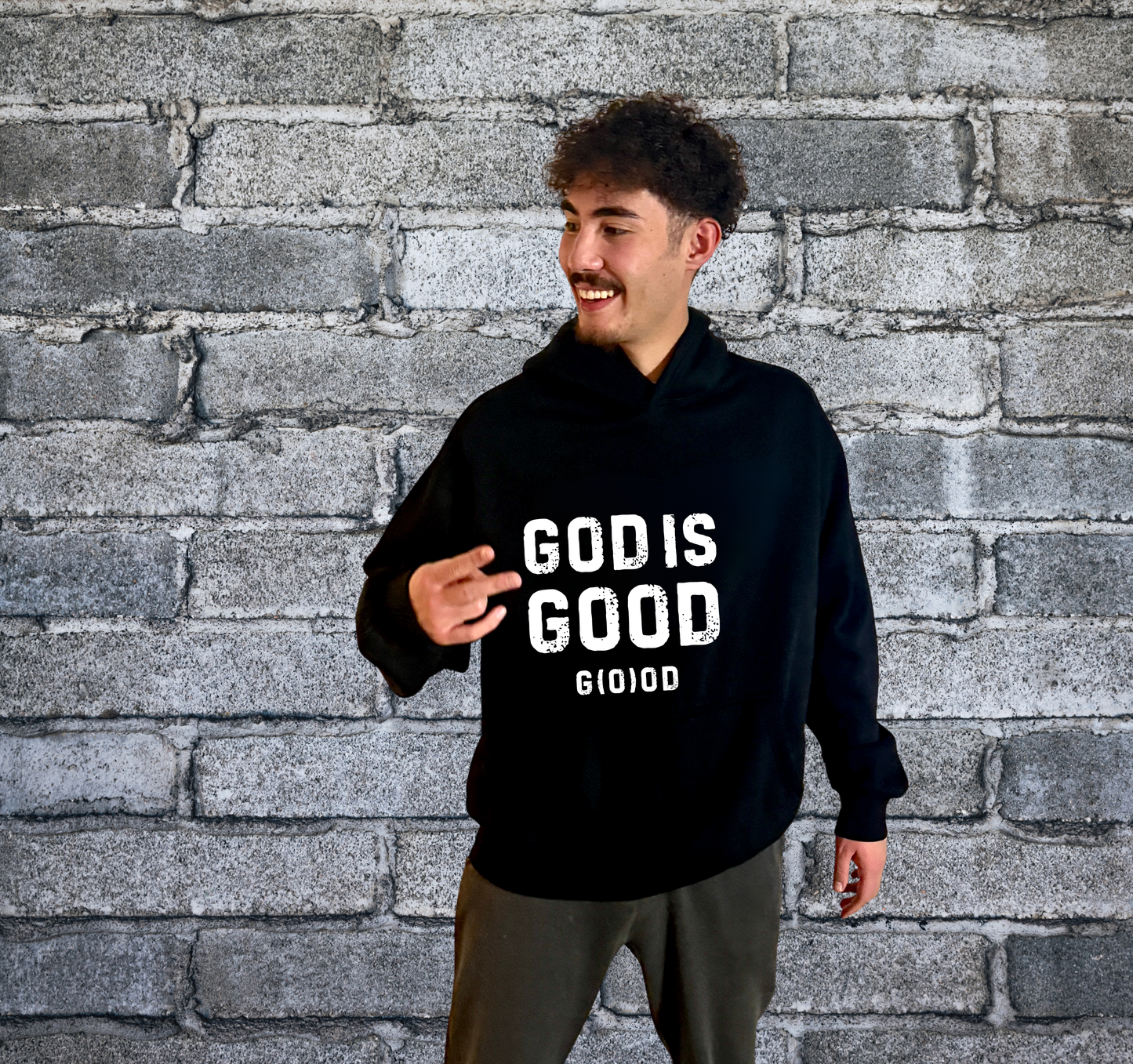 God Is Good Premium Mens Hoodie