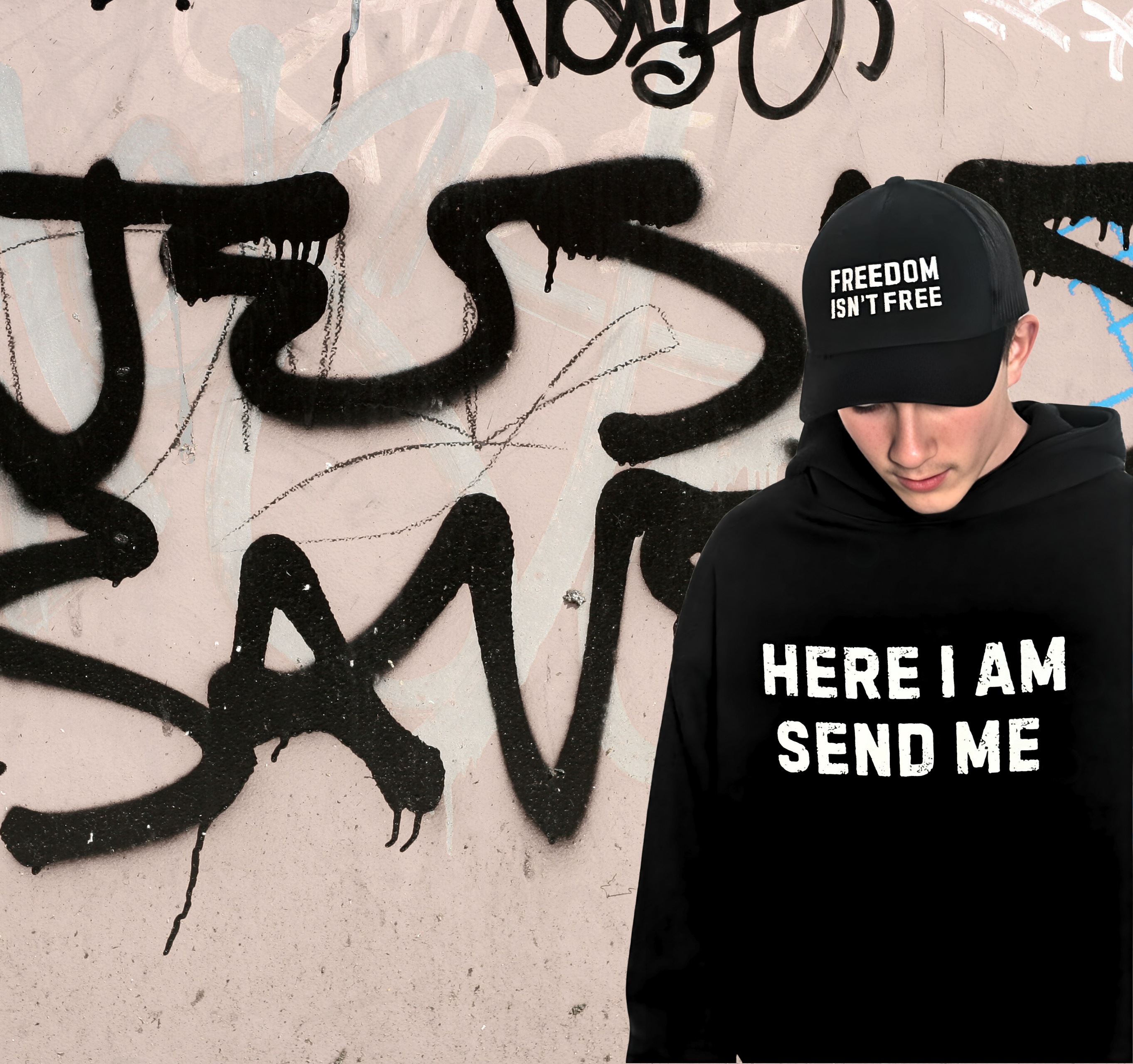 Here I Am Send Me Premium Hoodie (Men’s)