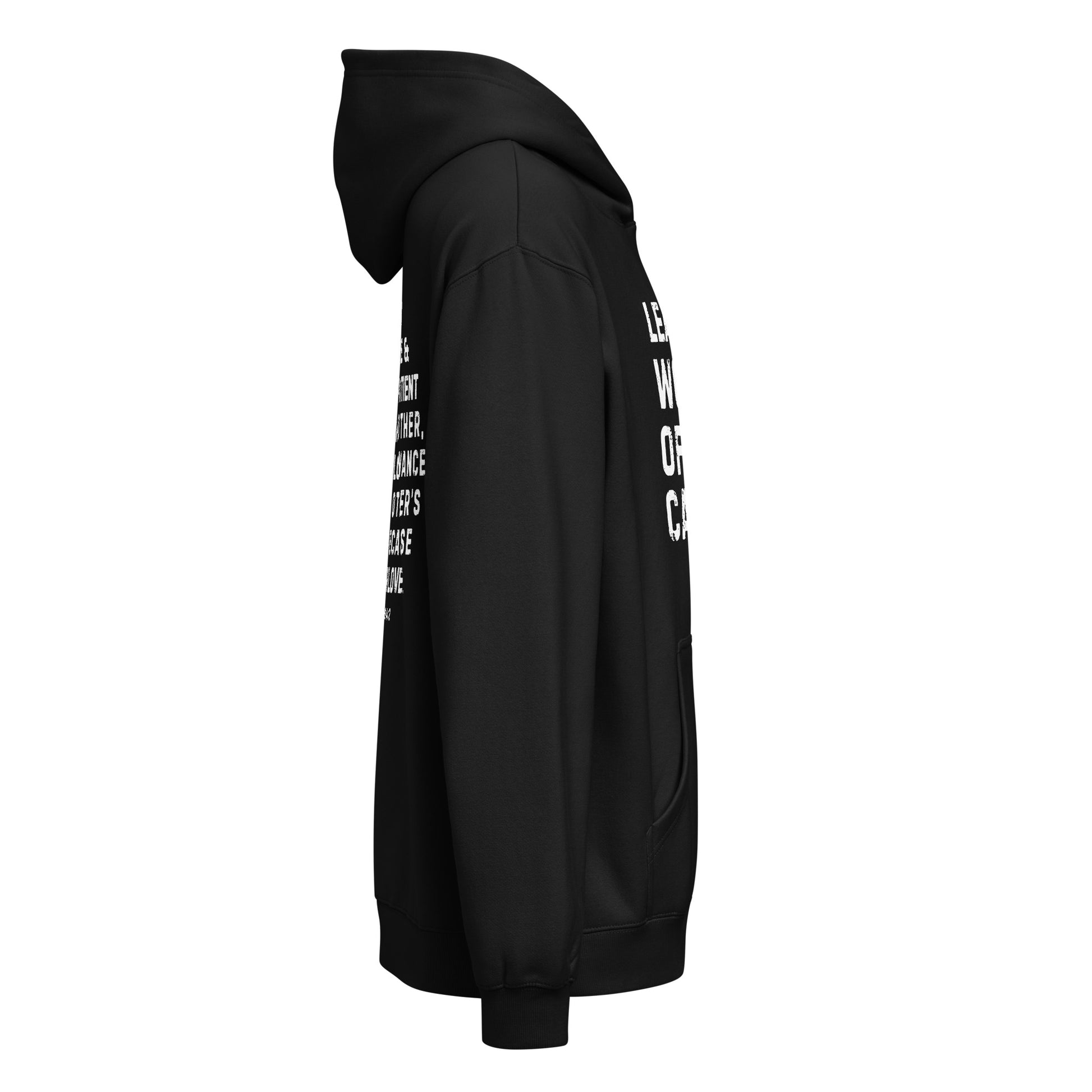 Live worthy of your calling-christian hoodie-kirk-ephesians 4-black hoodie