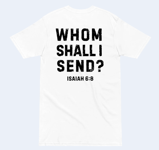 Here I Am Send Me Men’s Premium Box Tee